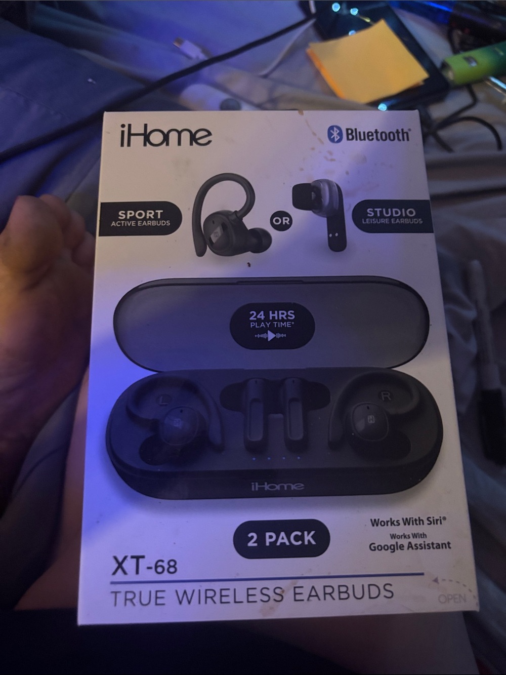 iHome XT-68 True Wireless Earbuds - Black